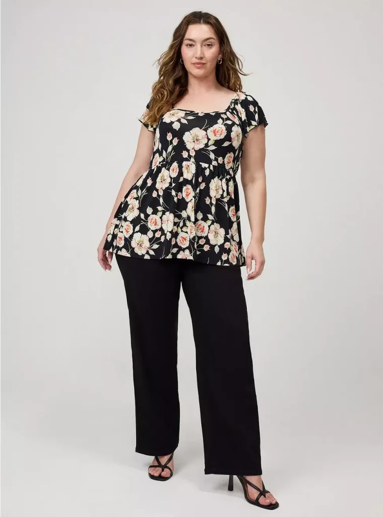 torrid super soft baby doll top for plus size women 