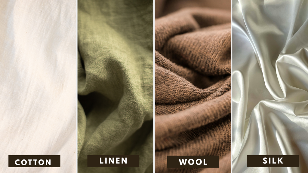 good quality fabric , cotton, sil, wool and linen .
How to Tell If Clothes Are Good Quality Before You Buy