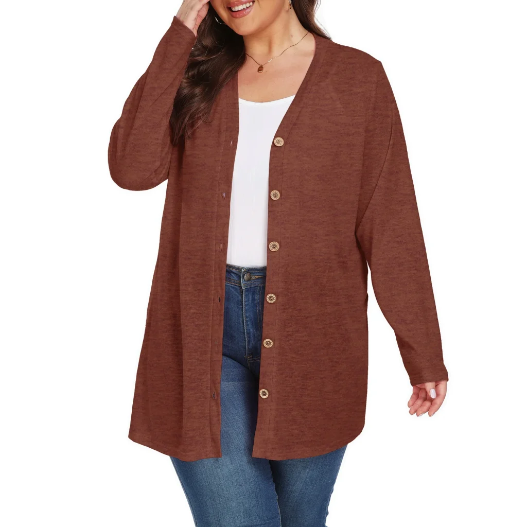 long sleeve cardigan for plus size women 