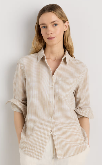 100% organic button down shirts for women