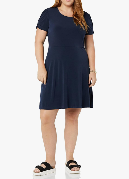 crew neck dress for women 